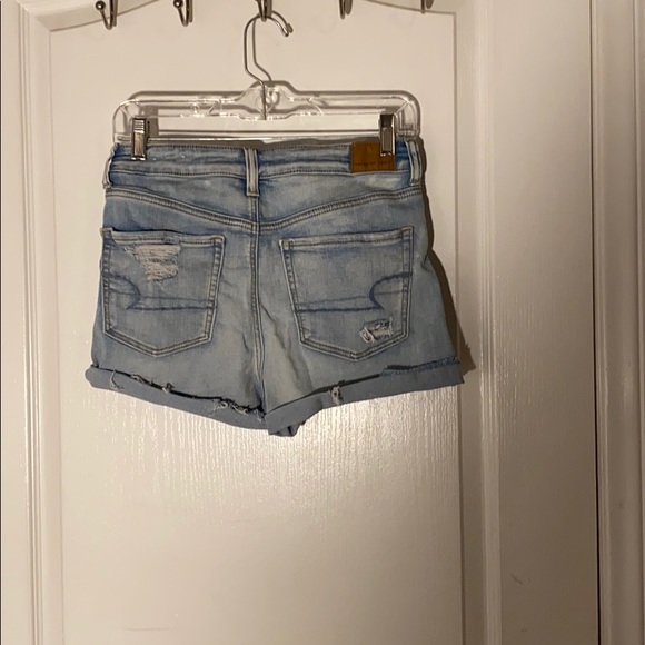 American Eagle Lightwashed Ripped Shorts - Picture 2 of 4